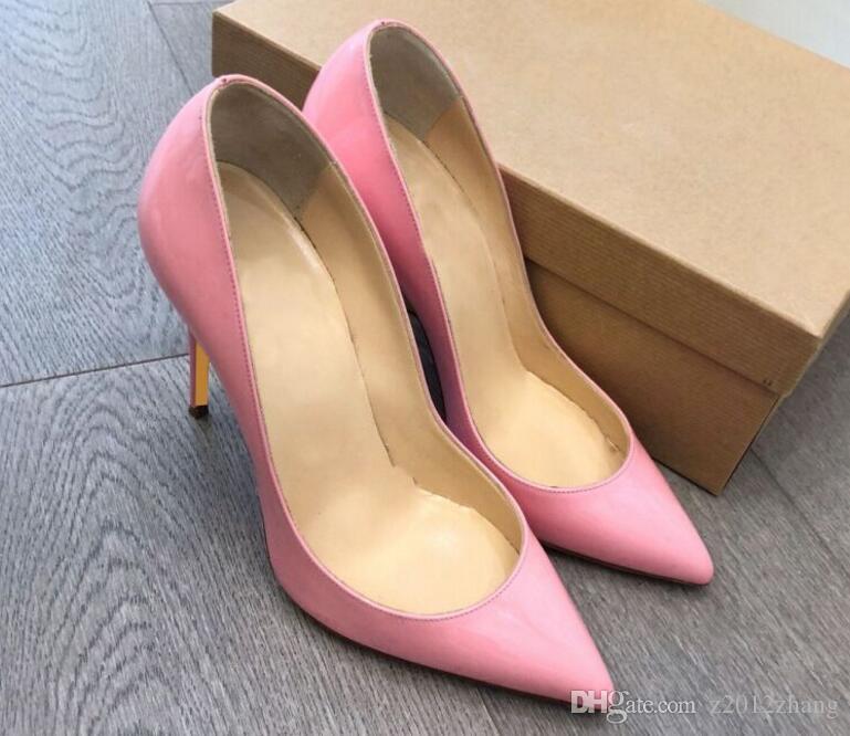 2019 red bottom pump Patent leather Pigalle Heels WOMEN wedding shoes pointed toe fine heels sexy woman red sole high heels 35-43, Black
2019 red bottom pump Patent leather Pigalle Heels WOMEN wedding shoes pointed toe fine heels sexy woman red sole high heels 35-43, Black