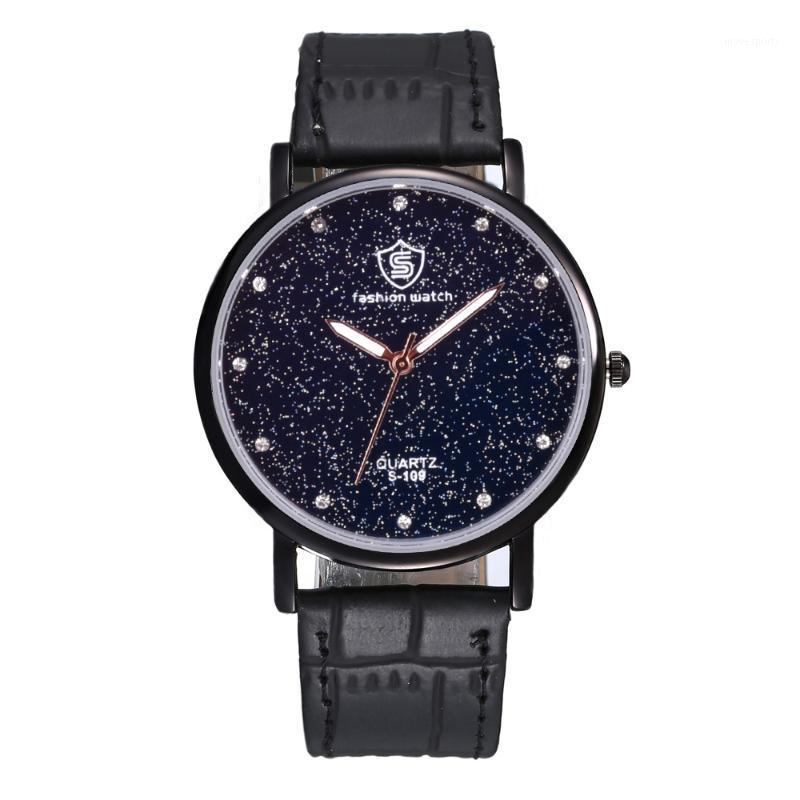 Wristwatches Fashion Simple Men's Business Belt Watch Star Leisure Quartz Style, Brown
Wristwatches Fashion Simple Men's Business Belt Watch Star Leisure Quartz Style, Brown