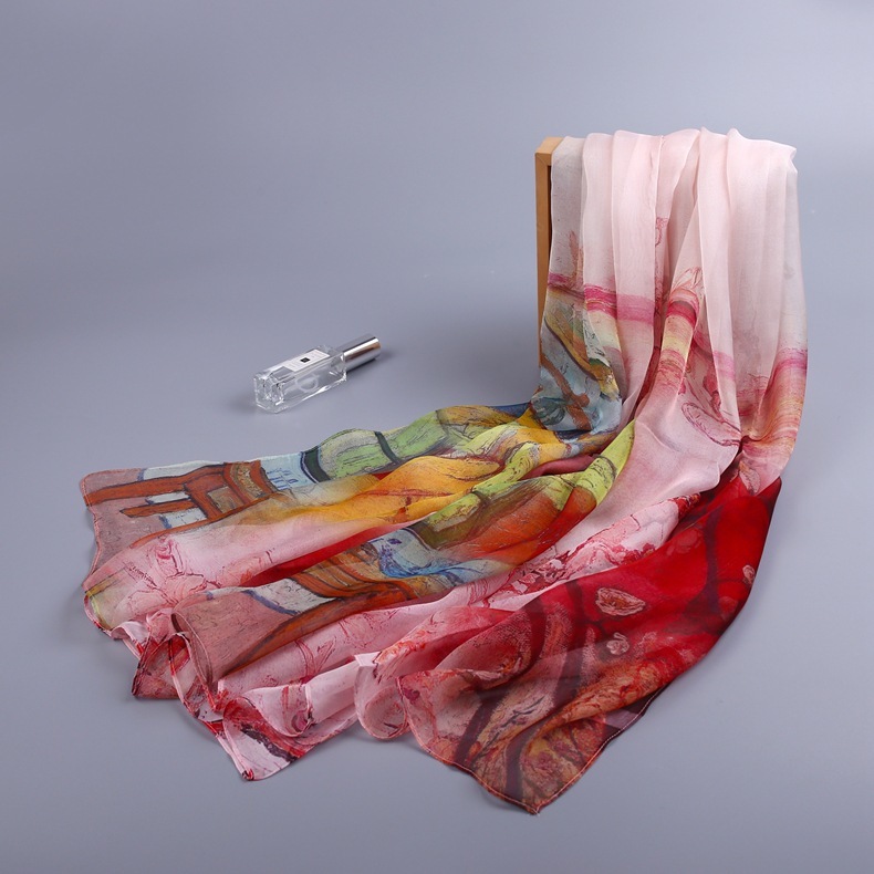 Women 100% Natural Scarf and Shawl for Female Pure Silk Scarves Wraps Print Plus Size Shawls 175X110CM Long Beach Cover-ups
Women 100% Natural Scarf and Shawl for Female Pure Silk Scarves Wraps Print Plus Size Shawls 175X110CM Long Beach Cover-ups