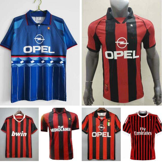 1995 1996 1997 Baggio Weah Boban retro soccer jersey home and away 95 96 97 Maldini Di Canio SAVICEVIC BARESI vintage classic football shirt, Black;yellow
1995 1996 1997 Baggio Weah Boban retro soccer jersey home and away 95 96 97 Maldini Di Canio SAVICEVIC BARESI vintage classic football shirt, Black;yellow