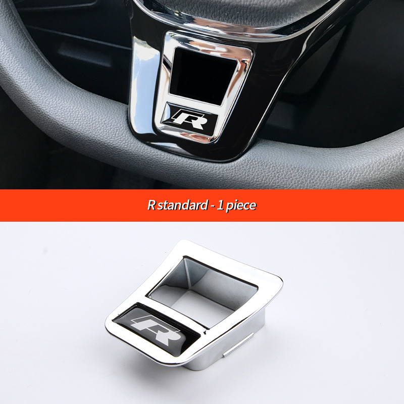 Car Steering Wheel Trim R Line Emblem Sticker For Golf 7 7.5 Mk7 Arteon for Tiguan Passat B8 Magotan Lavida Passat Accessories