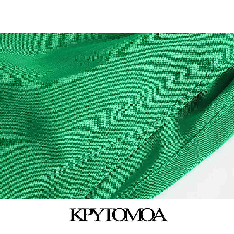 KPYTOMOA Women Chic Fashion Side Pockets Loose Wide Leg Pants Vintage High Elastic Waist Drawstring Female Trousers Mujer 211115