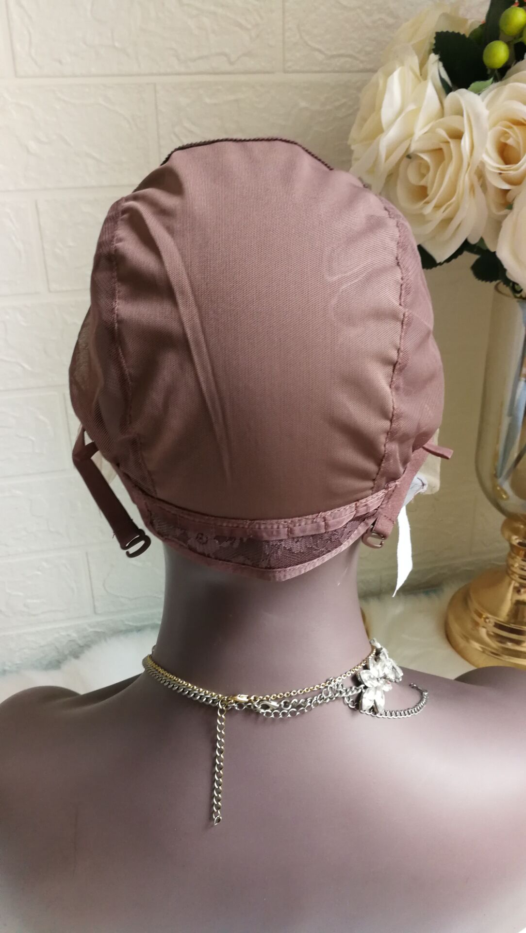 1pcs/bag Wig Caps for Making Wigs Full Lace Wig Weaving Cap Mesh Base Machine Made Stretchy Net Medium with Adjustable Strap