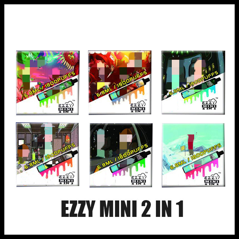 100% Original R&M Ezzy 2 In 1 electronic cigarette Design Disposable Vape 800mAh Battery 6.8ml Pod 1800 Puffs Ezzy Mini 2in1 Vapes
100% Original R&M Ezzy 2 In 1 electronic cigarette Design Disposable Vape 800mAh Battery 6.8ml Pod 1800 Puffs Ezzy Mini 2in1 Vapes