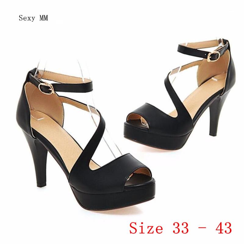 Dress Shoes Summer Pumps Women Peep Toe High Heel Party Wedding Platform Gladiator Sandals Woman Heels Plus Size 33 - 40.41.42.43, Black
Dress Shoes Summer Pumps Women Peep Toe High Heel Party Wedding Platform Gladiator Sandals Woman Heels Plus Size 33 - 40.41.42.43, Black