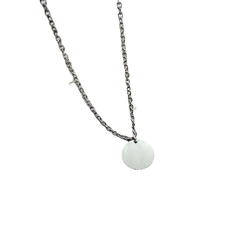 Charms Top Quality Women Men Initial Circle Necklace Charm Titanium Steel Necklaces Pendants Fashion Simple Jewelry Personal, Bronze;silver
Charms Top Quality Women Men Initial Circle Necklace Charm Titanium Steel Necklaces Pendants Fashion Simple Jewelry Personal, Bronze;silver