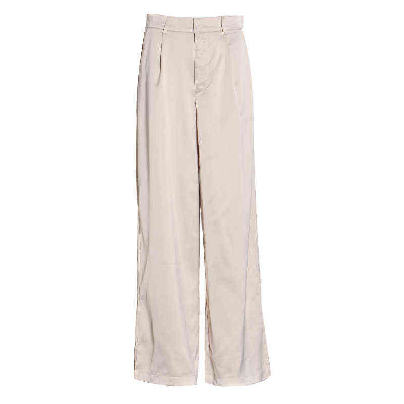TWOTWNSTYLE Maxi Pants For Women High Waist Zipper Pocket Summer Big Large Size Long Trousers Fashion Elegant Clothing 211115