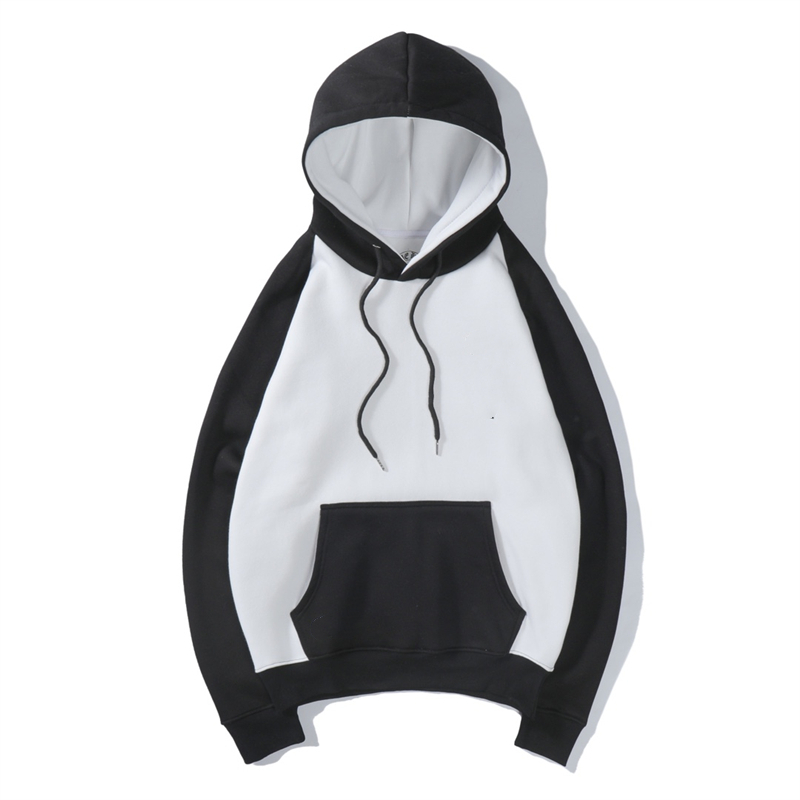 Autumn, winter men's and women's same style stitching sleeve hoodie classic print plus velvet coat, Black
Autumn, winter men's and women's same style stitching sleeve hoodie classic print plus velvet coat, Black