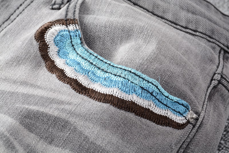 Pants for Mens Cartoon Patchwork Slim Denim Straight Biker Skinny Jeans Men Ripped Trouses