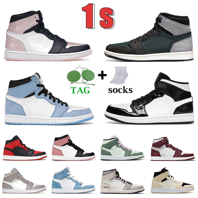 Top Quality Jumpman 1 Basketball Shoes Mens Womens High OG Dark Mocha 1s University Blue Mid Carbon Fiber Dutch Green Pink Designer Sports Sneakers Trainers Size 36-46, # mid linen 36-46
Top Quality Jumpman 1 Basketball Shoes Mens Womens High OG Dark Mocha 1s University Blue Mid Carbon Fiber Dutch Green Pink Designer Sports Sneakers Trainers Size 36-46, # mid linen 36-46