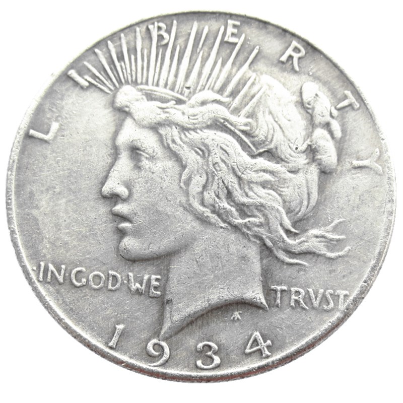 US 1934-P-S-D Peace Dollar craft Silver Plated Copy Coins metal dies manufacturing factory Price
US 1934-P-S-D Peace Dollar craft Silver Plated Copy Coins metal dies manufacturing factory Price