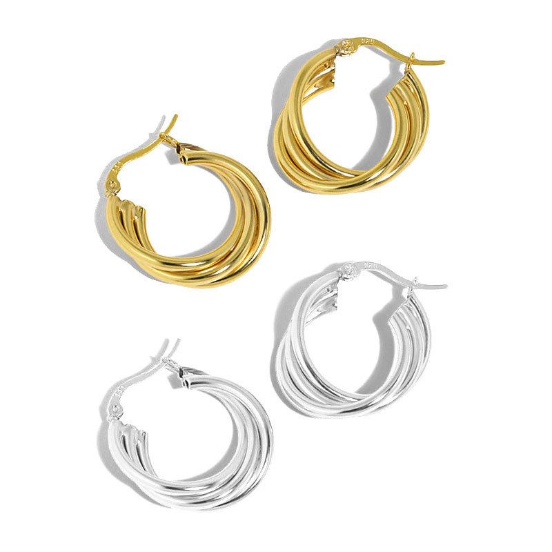 Hoop & Huggie 925 Sterling Silver Luxury Design Earing Minimalist Multi-layer Line Gold Dainty Gift For Women Fine Jewelry Accessories
Hoop & Huggie 925 Sterling Silver Luxury Design Earing Minimalist Multi-layer Line Gold Dainty Gift For Women Fine Jewelry Accessories