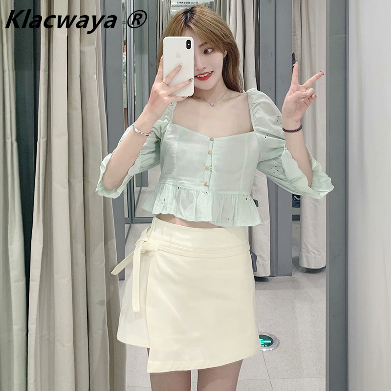 Women Chic Fashion Paisley Print Wrap-style Mini Skirt Vintage High Waist Side Bow Tied Female Skirts Mujer 210521, Light green
Women Chic Fashion Paisley Print Wrap-style Mini Skirt Vintage High Waist Side Bow Tied Female Skirts Mujer 210521, Light green