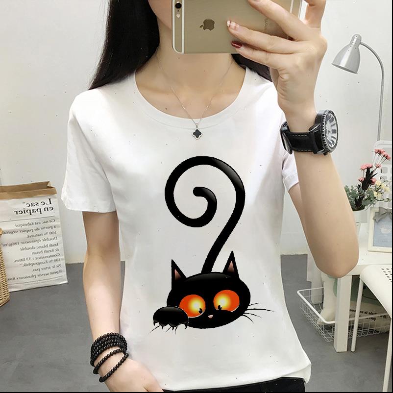 harajuku women womens t shirts funny black cat printed shirt summer fashion femme clothing casual streetwear short sleeved, White
harajuku women womens t shirts funny black cat printed shirt summer fashion femme clothing casual streetwear short sleeved, White