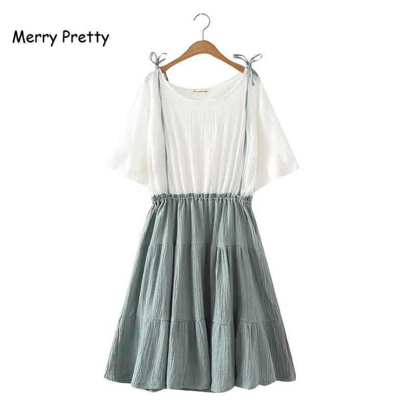 Merry Pretty Autumn Dress Women Fake 2 Piece Cotton Linen Patchwork Dresses Female Short Sleeve Sweet A-line Vestidos Mujer 210526, Navy blue
Merry Pretty Autumn Dress Women Fake 2 Piece Cotton Linen Patchwork Dresses Female Short Sleeve Sweet A-line Vestidos Mujer 210526, Navy blue