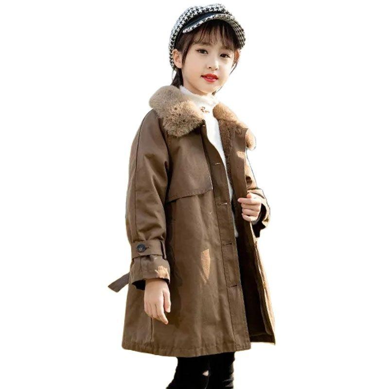 Coat Winter Polyester Jacket For Girls 2022 Korean Version Plus Velvet Mid-Length Windbreaker Fur Collar Parka Children's Clothing, Blue;gray
Coat Winter Polyester Jacket For Girls 2022 Korean Version Plus Velvet Mid-Length Windbreaker Fur Collar Parka Children's Clothing, Blue;gray