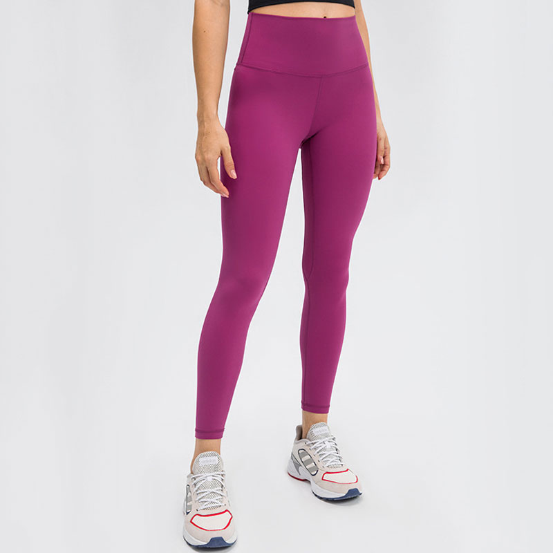 L-28B Solid Color Naked Feeling Yoga Pants High Rise Sport Outfit Women Outdoor Elastic Leggings Running Fitness Tights With Waistband Pocket, Dark coffee
L-28B Solid Color Naked Feeling Yoga Pants High Rise Sport Outfit Women Outdoor Elastic Leggings Running Fitness Tights With Waistband Pocket, Dark coffee