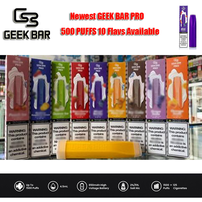 GEEK BAR PRO 1500 Puffs Disposable E cigarettes Vape Pen 4.5ml Prefilled pods Cartridge 800mAh Battery Starter Kit gunnpod bang xxl air hzko
GEEK BAR PRO 1500 Puffs Disposable E cigarettes Vape Pen 4.5ml Prefilled pods Cartridge 800mAh Battery Starter Kit gunnpod bang xxl air hzko