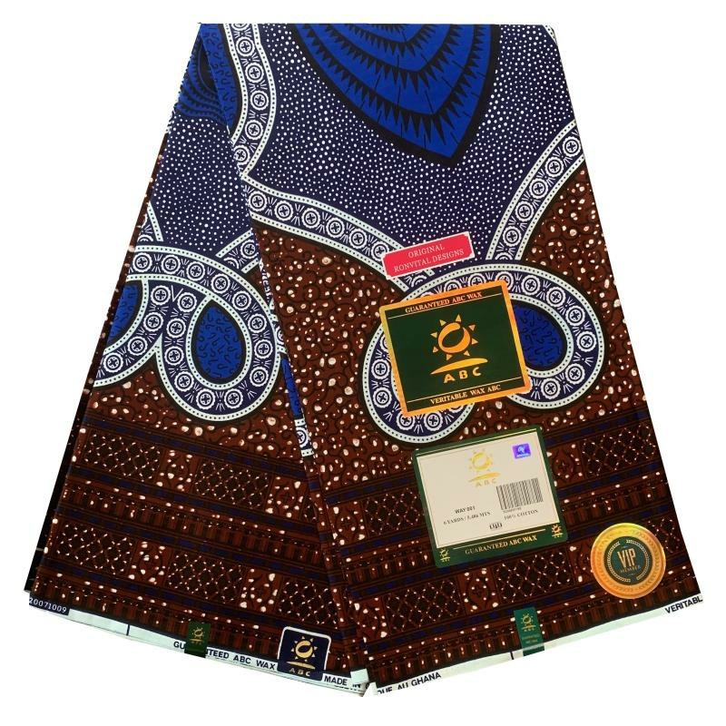 African prints accessories 6yards cotton real wax ankara fabric for clothes 210408
