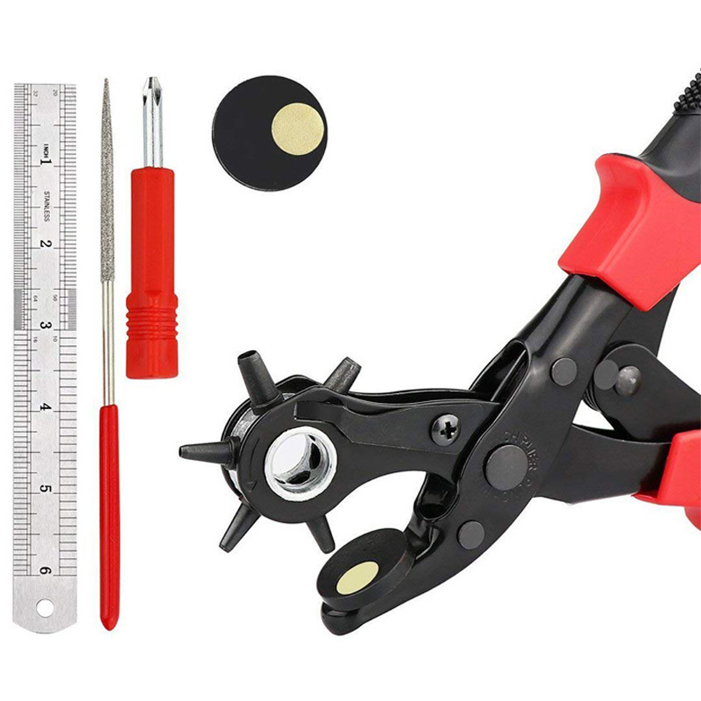 Leather Hole Punch Tool Set Punch Plier Kit For Belts, Watch Bands, Straps,Leather Goods Change, DIY Home Or Craft Projects