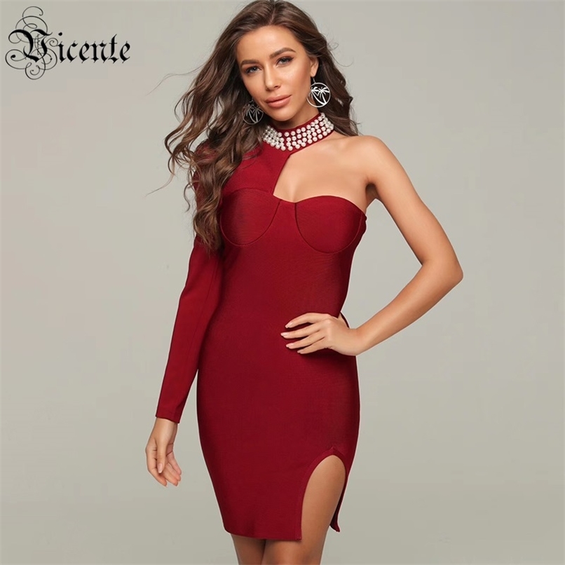 Free Black Dress Women Sexy One Shoulder Long Sleeves Bodycon Pearl Celebrity Party Bandage Vestido 210520
Free Black Dress Women Sexy One Shoulder Long Sleeves Bodycon Pearl Celebrity Party Bandage Vestido 210520