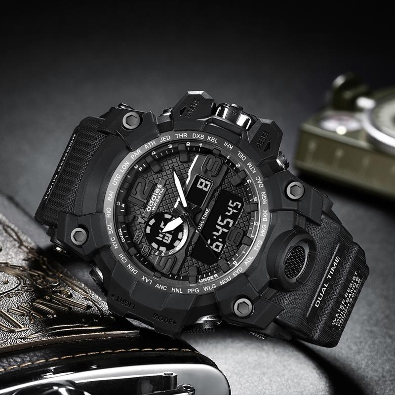 Men Sports Watches Outdoor Resistance G Style 56MM Big Dial Digital Military 30M Waterproof Watch Male Clock Wristwatches, Blue
Men Sports Watches Outdoor Resistance G Style 56MM Big Dial Digital Military 30M Waterproof Watch Male Clock Wristwatches, Blue