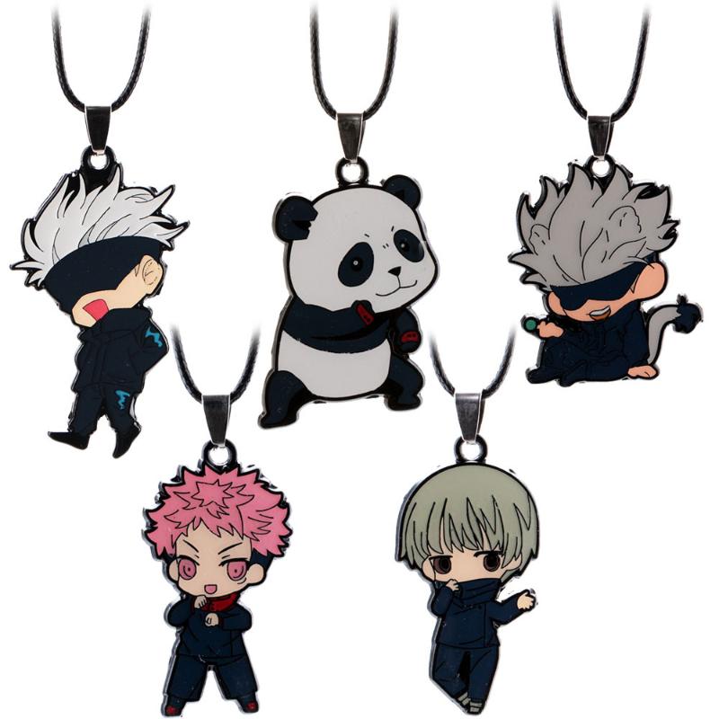 Anime Jujutsu Kaisen Necklaces Gojo Satoru Itadori Yuji Cursed Finger Kugisaki Nobara Scarecrow Pendant Necklace Cosplay Jewelry Chains, Silver
Anime Jujutsu Kaisen Necklaces Gojo Satoru Itadori Yuji Cursed Finger Kugisaki Nobara Scarecrow Pendant Necklace Cosplay Jewelry Chains, Silver