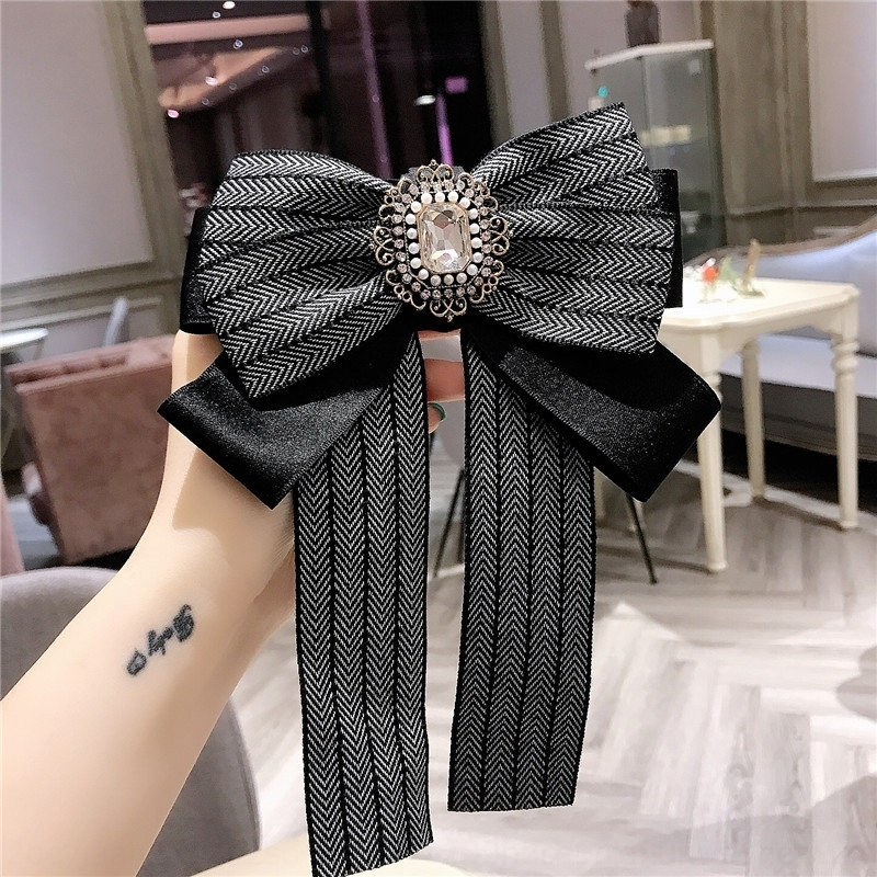 bgzJ korean single heavy industry color stripe ties large bow bow tie brooch clothing accessory pin pinaccessories, Black;gray
bgzJ korean single heavy industry color stripe ties large bow bow tie brooch clothing accessory pin pinaccessories, Black;gray