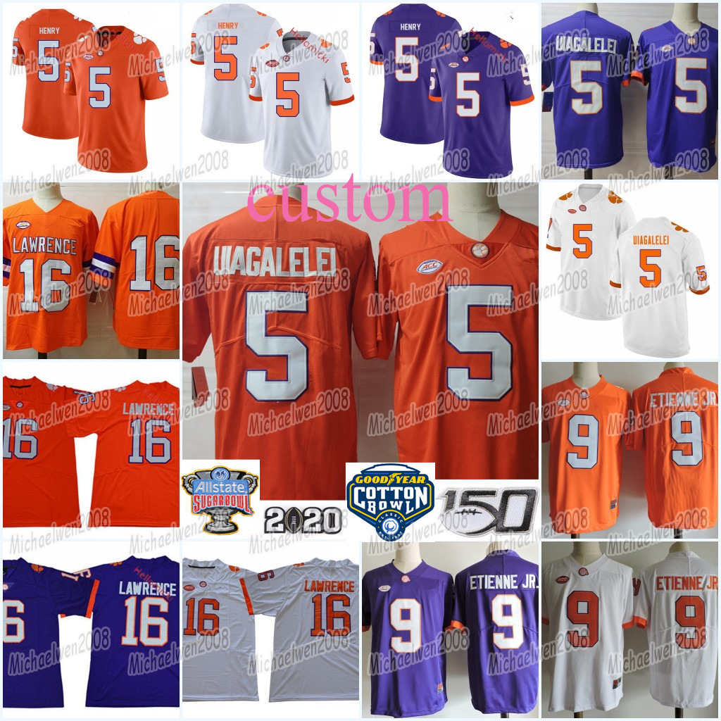 Mens Clemson Tigers Trevor Lawrence Jersey #9 Travis Etienne Jr. #5 K.J. Henry #5 D.J. Uiagalelei Clemson Football Jersey -3XL, 5 d.j. uiagalelei
Mens Clemson Tigers Trevor Lawrence Jersey #9 Travis Etienne Jr. #5 K.J. Henry #5 D.J. Uiagalelei Clemson Football Jersey -3XL, 5 d.j. uiagalelei