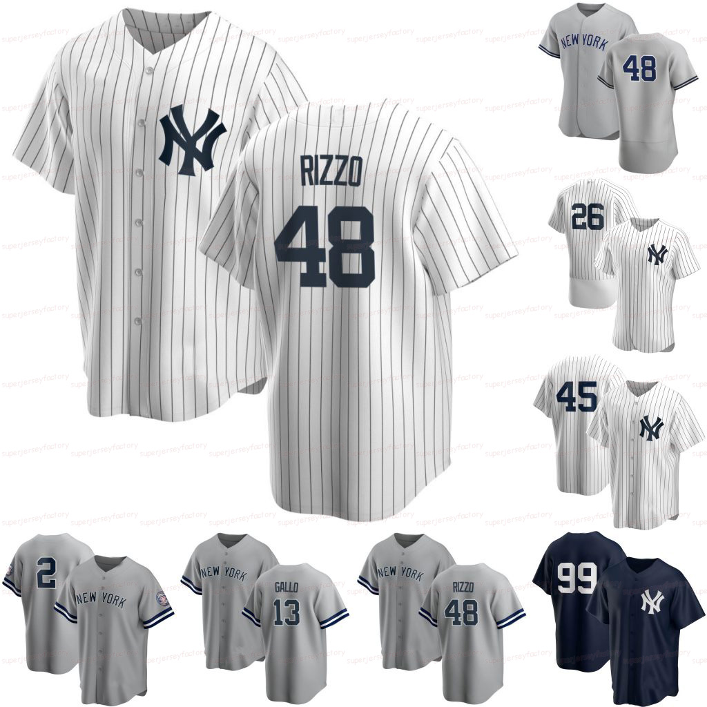 48 Anthony Rizzo Yankees Aaron Judge 2021 Jersey Joey Gallo Gerrit Cole Derek Jeter New DJ LeMahieu York Giancarlo Stanton Gleyber Torres Gio Urshel
