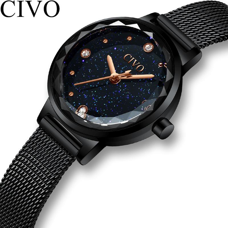Wristwatches CIVO Fashion Ladies Watches Luxury Waterproof Black Mesh Strap Quartz 2021 Casual Gift For Wife Clock, Mesh gold brown
Wristwatches CIVO Fashion Ladies Watches Luxury Waterproof Black Mesh Strap Quartz 2021 Casual Gift For Wife Clock, Mesh gold brown