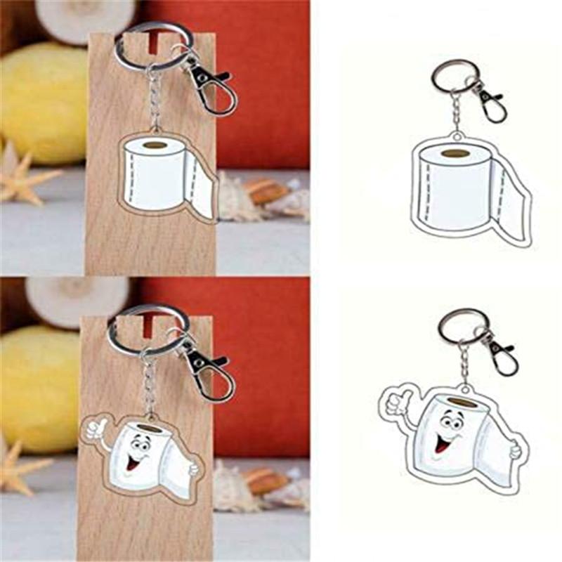 Keychains Creative Toilet Paper Joke Keyring Souvenir Bags Jewelry Charm Gifts Keychain
Keychains Creative Toilet Paper Joke Keyring Souvenir Bags Jewelry Charm Gifts Keychain