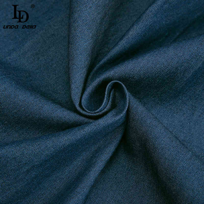 Autumn Fashion Runway Skirts Suit Women Long sleeve Denim Tops and High waist Retro Midi 2 Pieces Set 210522