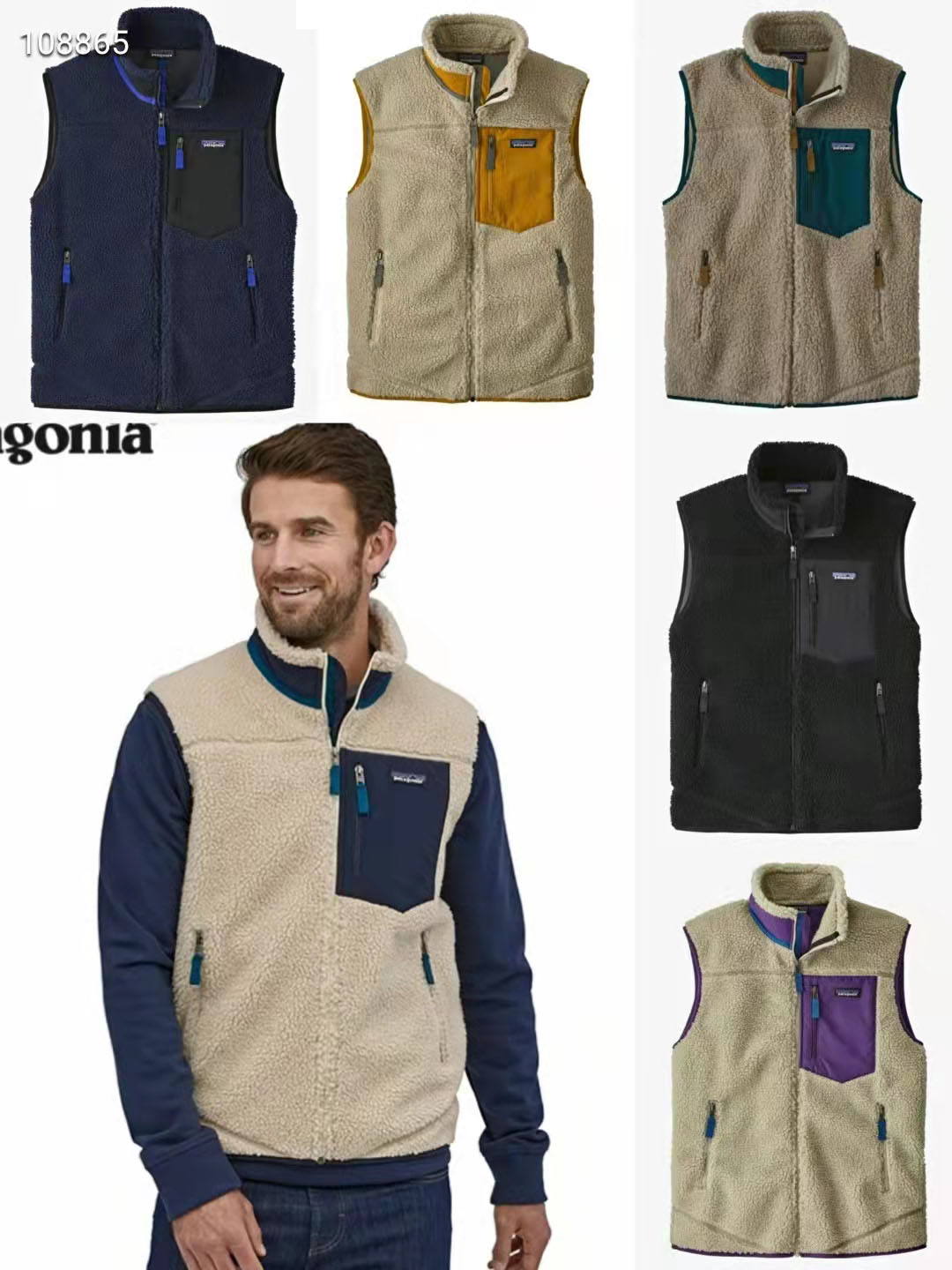 2021 new arrived PATAGONIA Vest Thick warm Classic Retro-X autumn winter couple models lamb cashmere fleece for men women 6color, Khaki/yellow pocket
2021 new arrived PATAGONIA Vest Thick warm Classic Retro-X autumn winter couple models lamb cashmere fleece for men women 6color, Khaki/yellow pocket