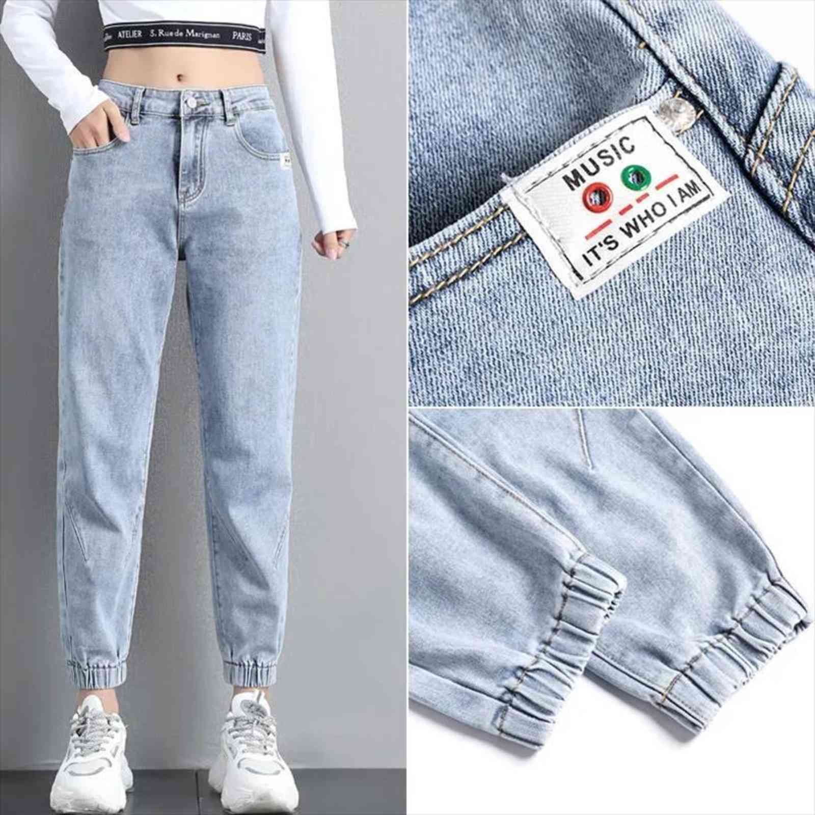 korean high waist harem womens jeans pants plus size 2xl casual denim ladies office work loose mom, Blue
korean high waist harem womens jeans pants plus size 2xl casual denim ladies office work loose mom, Blue