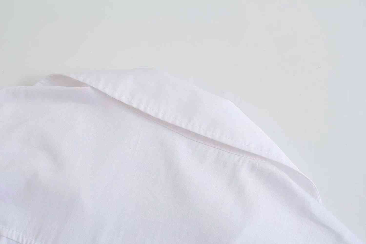 Summer Short-sleeved Lapel White Female Dress French Folds Waist Chic Sweet Women's Culottes 210507