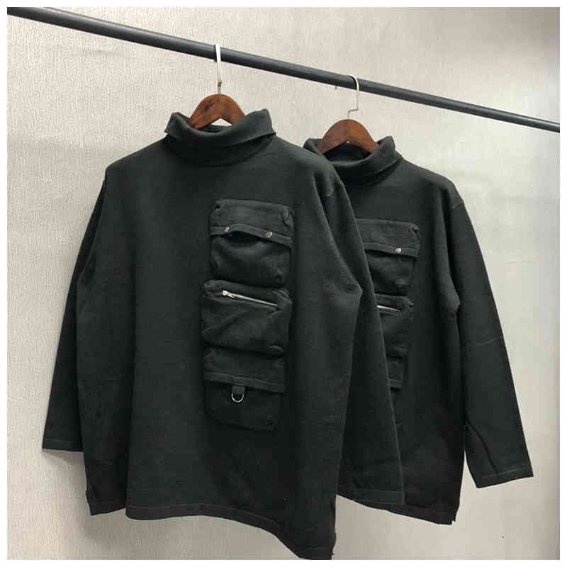 Men's Sweaters Harajuku escuro rua estilo yohji função militar preto gola alta camisola de caxemira masculina fino malha ZBMS, 1# shoe box
Men's Sweaters Harajuku escuro rua estilo yohji função militar preto gola alta camisola de caxemira masculina fino malha ZBMS, 1# shoe box