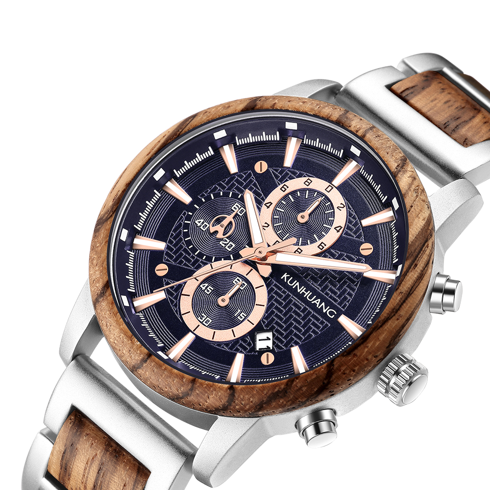 New Men Watch Fashion Waterproof Handmade Pure Wood Leisure Sports Gifts Chronograph Wood Wristwatch, Silver shell zebra
New Men Watch Fashion Waterproof Handmade Pure Wood Leisure Sports Gifts Chronograph Wood Wristwatch, Silver shell zebra