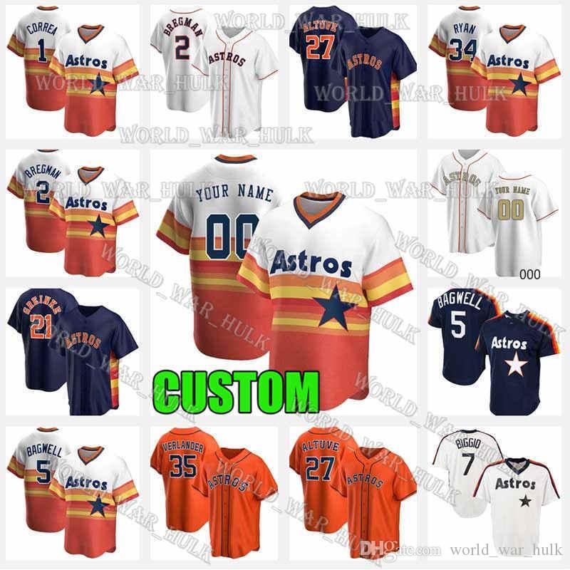 Craig Biggio Houston Jersey Custom Alex Bregman Justin Verlander Astros Jose Altuve Carlos Correa Nolan Ryan Jeff Bagwell Michael Brantley, Blue;black
Craig Biggio Houston Jersey Custom Alex Bregman Justin Verlander Astros Jose Altuve Carlos Correa Nolan Ryan Jeff Bagwell Michael Brantley, Blue;black