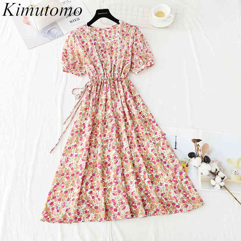 Kimutomo Sweet Floral Dress Women Summer French Square Collar Bubble Sleeve Chiffon A-line Elegant Fashion Vestido 210521, Purple
Kimutomo Sweet Floral Dress Women Summer French Square Collar Bubble Sleeve Chiffon A-line Elegant Fashion Vestido 210521, Purple