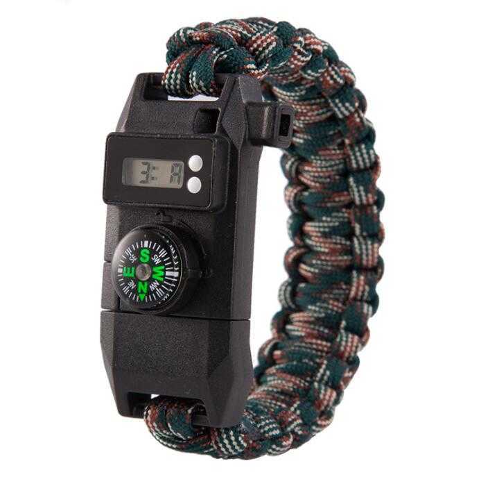 

Self Defense Tactical Paracord Bracelet 7Core Umbrella Rope Army Camouflage Parachute Cord Emergency Survival EDC tool outdoor camp bracelet