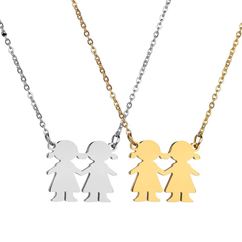 Charm Girl Boy Family Necklaces For Women Jewelry Stainless Steel Necklace Choker Children Gifts Bijoux Femme Mom Dad Pendant
Charm Girl Boy Family Necklaces For Women Jewelry Stainless Steel Necklace Choker Children Gifts Bijoux Femme Mom Dad Pendant