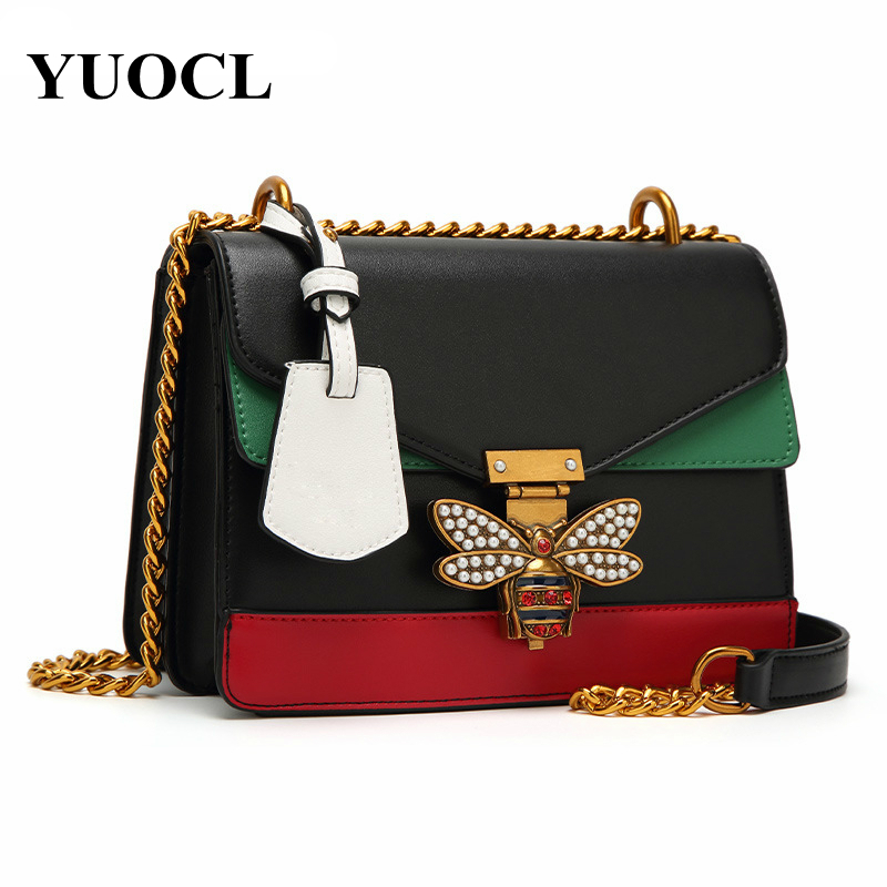 GUGCIEBee Pu Leather Crossbody Bags For Women 2021 Chains Shoulder Messenger Bag Female Ladies Satchels Sling Luxury Handbags De, Black
GUGCIEBee Pu Leather Crossbody Bags For Women 2021 Chains Shoulder Messenger Bag Female Ladies Satchels Sling Luxury Handbags De, Black