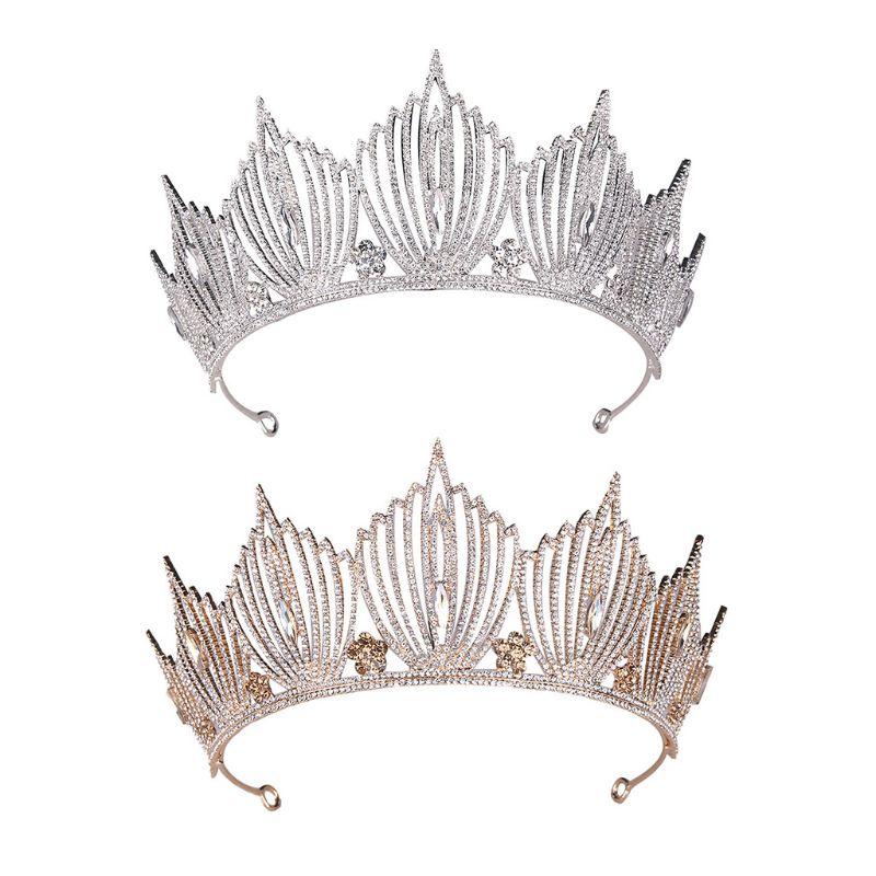 Hair Clips & Barrettes Birthday Crown Rhinestone Crystal Decoration Headband Prom Tiaras And Crowns For Women, Golden;silver
Hair Clips & Barrettes Birthday Crown Rhinestone Crystal Decoration Headband Prom Tiaras And Crowns For Women, Golden;silver