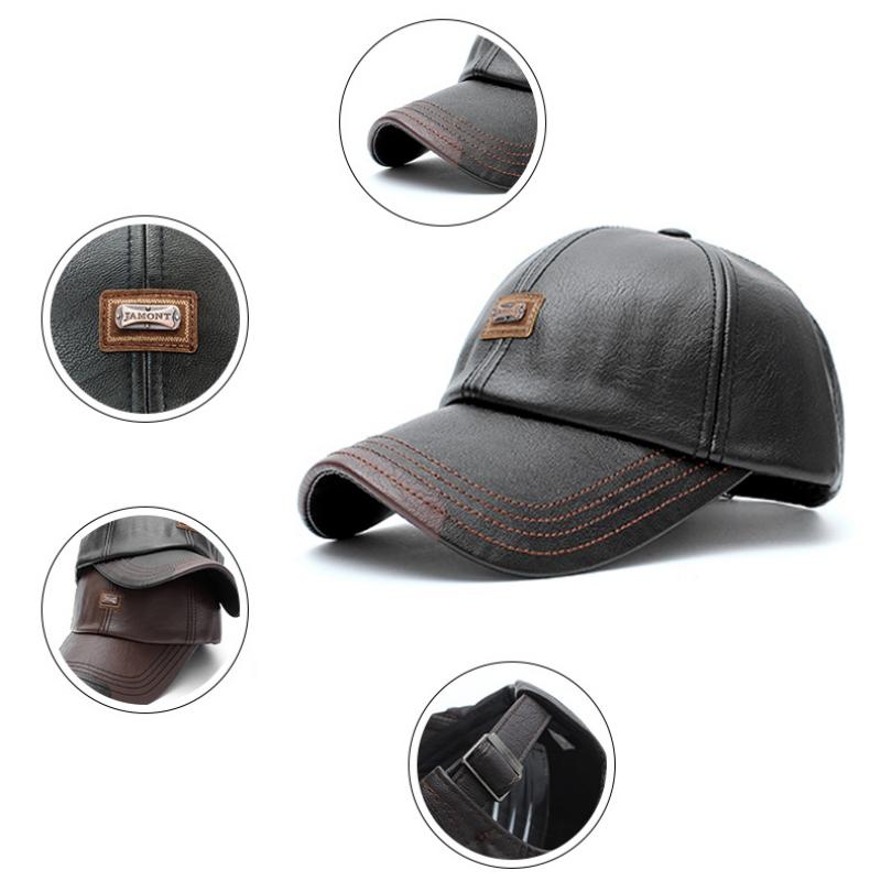 Men Vintage PU Leather Adjustable Baseball Cap Casual Style Snapback Round Top Hat Outdoor Hats, Black;white
Men Vintage PU Leather Adjustable Baseball Cap Casual Style Snapback Round Top Hat Outdoor Hats, Black;white