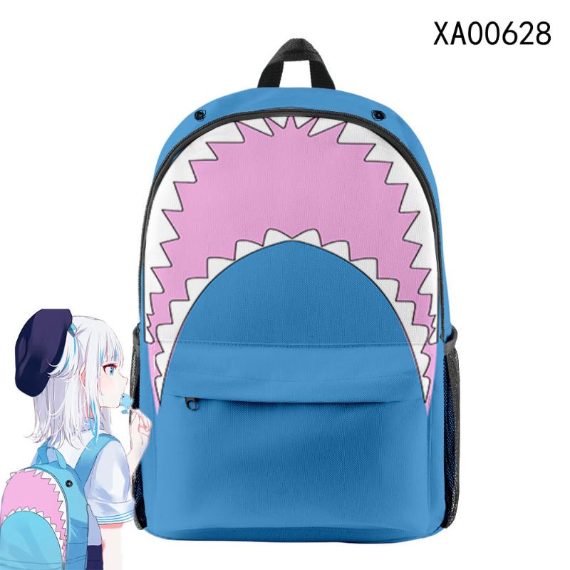 Backpack 2021 Hololive Gawr Gura Cosplay Men Women Fabric Oxford School Bag High Capacity Teenager Child Travel