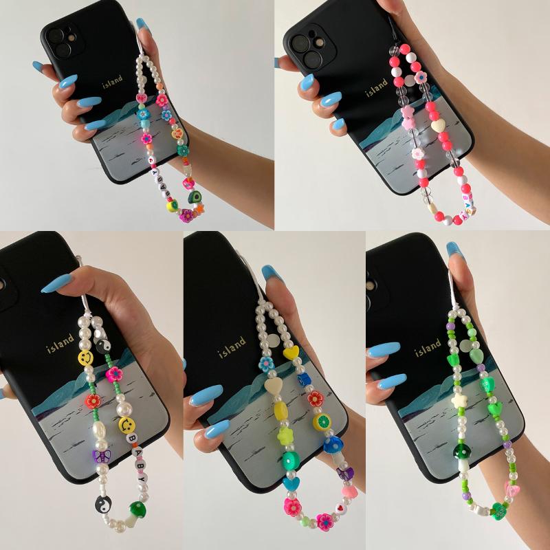 Keychains Fashion Plastic Heart Womens Contrast Color Polymer Clay Little Flower Beads Imitation Pearl Measle Mobile Phone Chain
Keychains Fashion Plastic Heart Womens Contrast Color Polymer Clay Little Flower Beads Imitation Pearl Measle Mobile Phone Chain