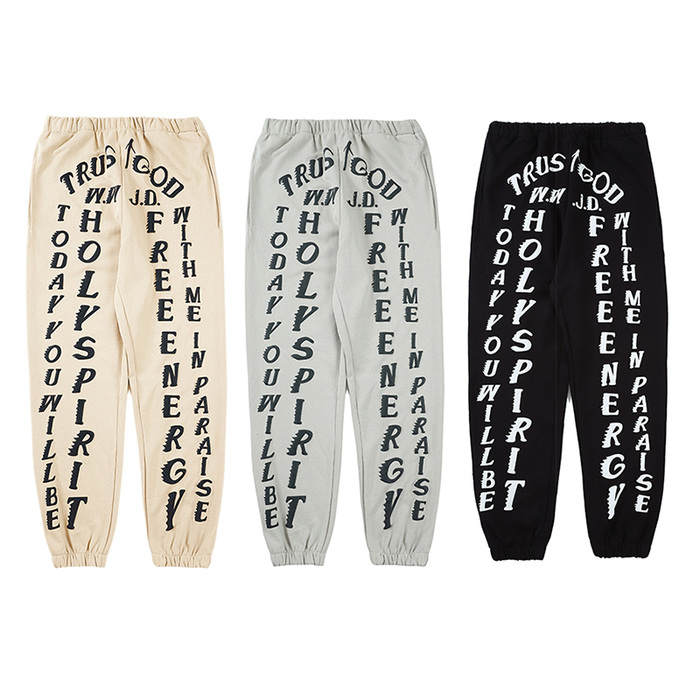 Men Pants Kanye West Joggers 3d Foam Letter Print Sweatpants and Women Elastic Waist Lose Trousers Hip Hop Sweat, Black
Men Pants Kanye West Joggers 3d Foam Letter Print Sweatpants and Women Elastic Waist Lose Trousers Hip Hop Sweat, Black