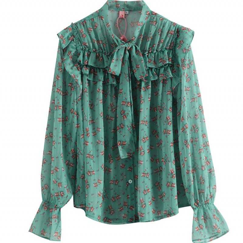 Chiffon Blouses Shirt Top Korean Style Clothes Long Sleeve Red Floral Printed Ruffled Bow Tie Flower Blouse Vintage 210601, Turquoise
Chiffon Blouses Shirt Top Korean Style Clothes Long Sleeve Red Floral Printed Ruffled Bow Tie Flower Blouse Vintage 210601, Turquoise