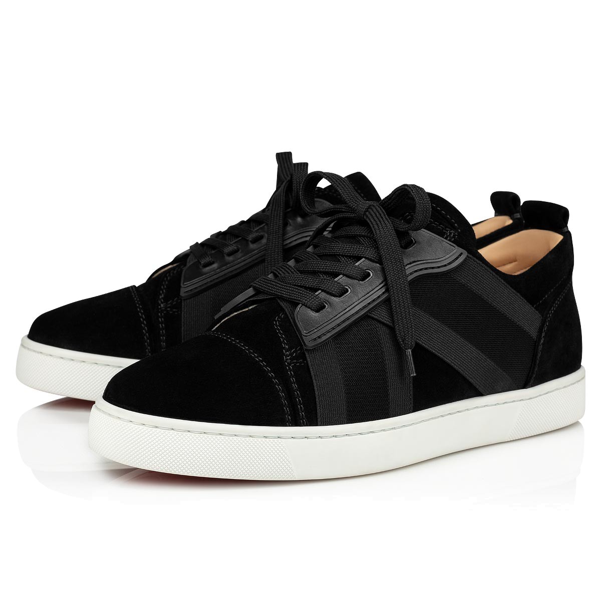 Elastic Belt Casual Shoes Leather + Mesh Stitched Flats Summer Comfortable Outd…